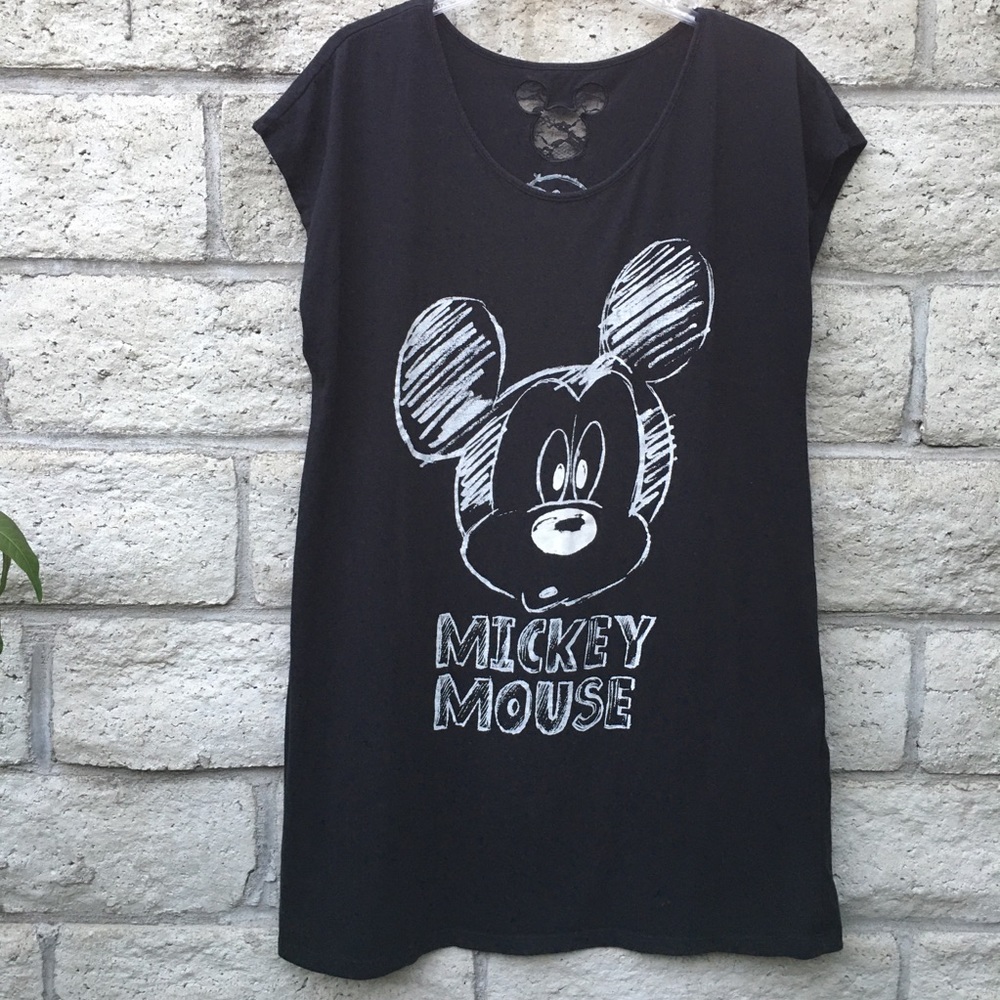 Mickey Mouse Black Nightie/Nightgown Size L/XL